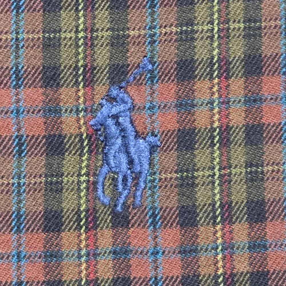 VTG Ralph Lauren Lightweight Flannel Shirt Mens‎ XL Tartan Plaid 90s Classic Fit